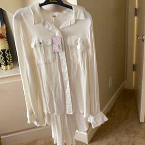Free people long, dressy or casual top